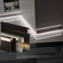 Why Aluminum Skirting Boards with LED Light Channels Are the Future of Commercial Interiors